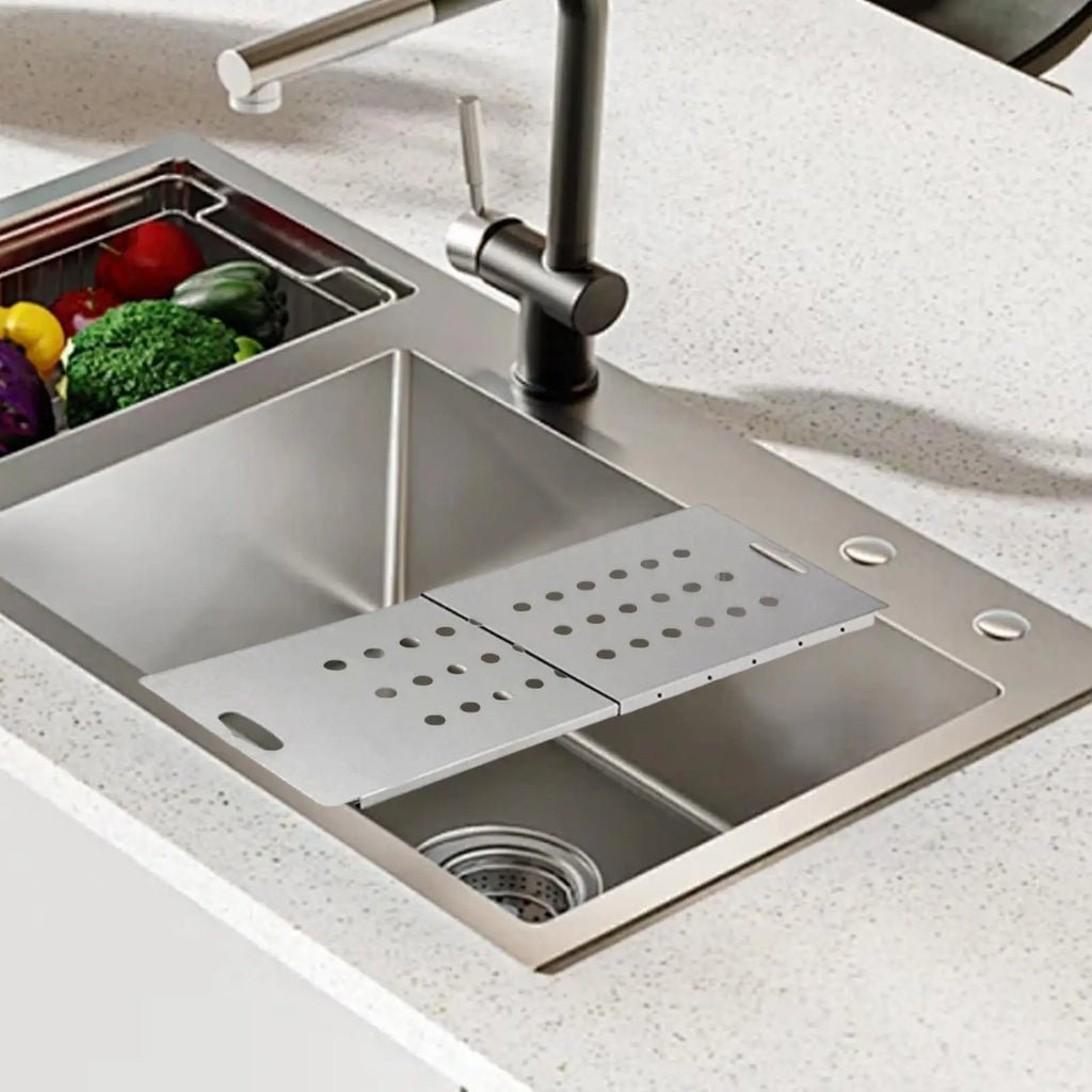 Expandable Stainless Steel Over-Sink Dish Drying Rack
