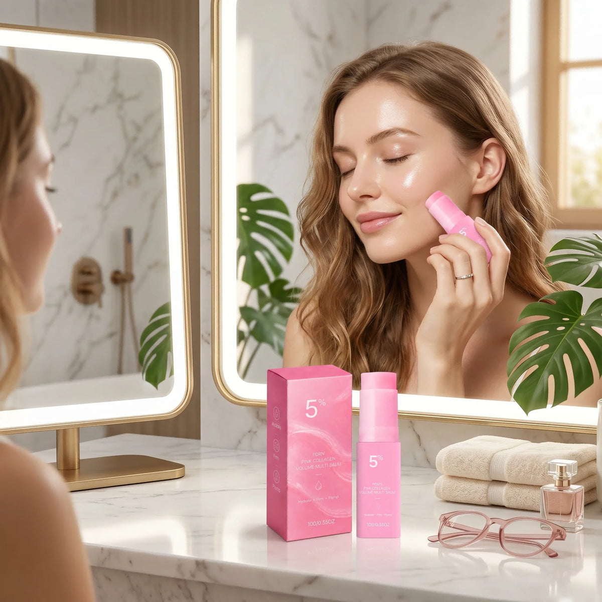 5% PDRN Pink Collagen Balm Stick – Hydrating & Firming 10g
