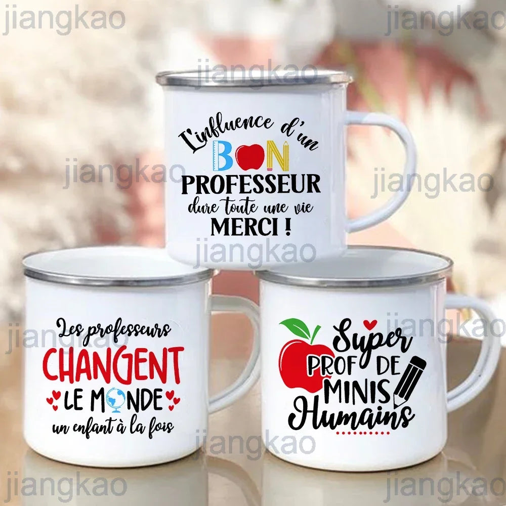 Teacher Appreciation Enamel Mug – Graduation Thank You Gift