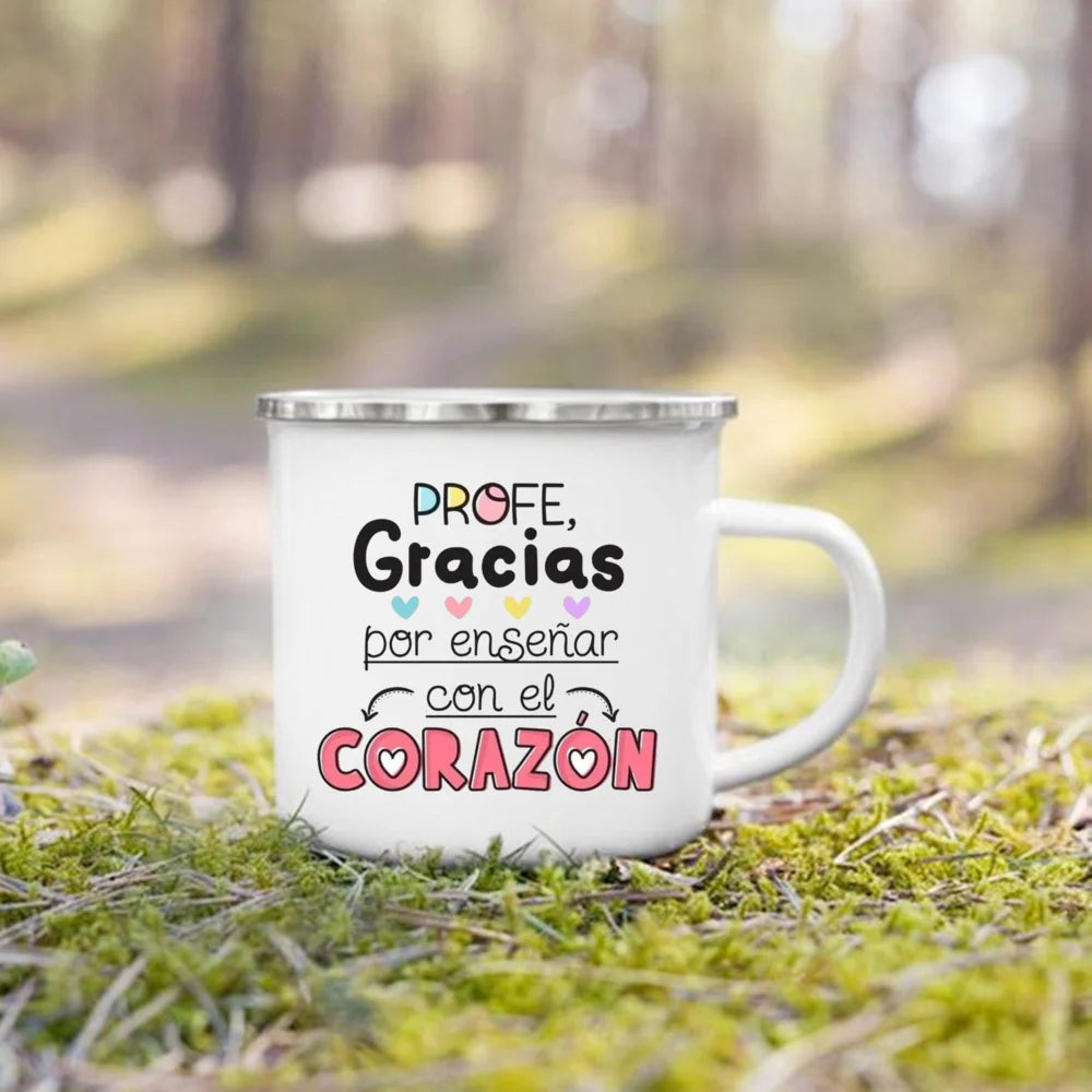 Teacher Appreciation Enamel Mug | Thank You Teacher Gift