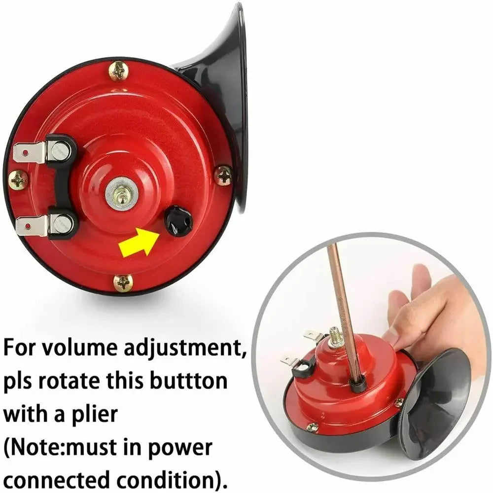 12V Electric Snail Horn 300dB – Car, Motorcycle & Truck