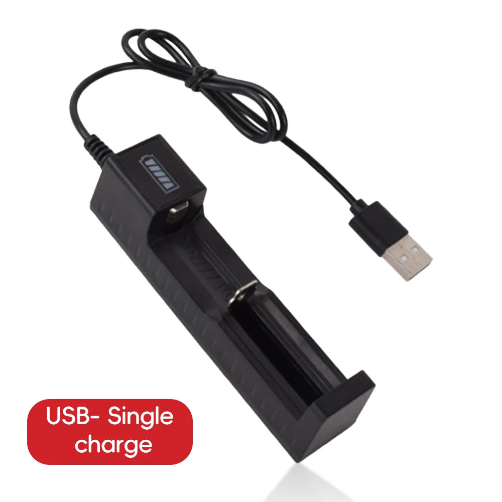 FONKEN Single Slot USB Smart Charger – 18650 14500 Li-Ion