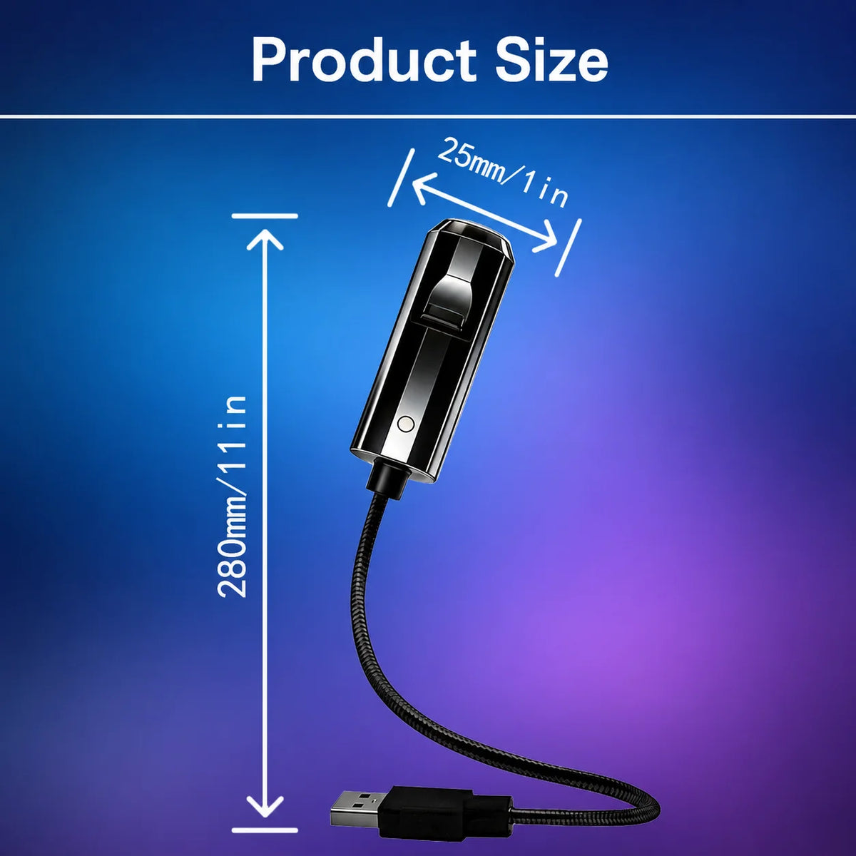 USB LED Star Projector Night Light – Bendable Ambient Lamp