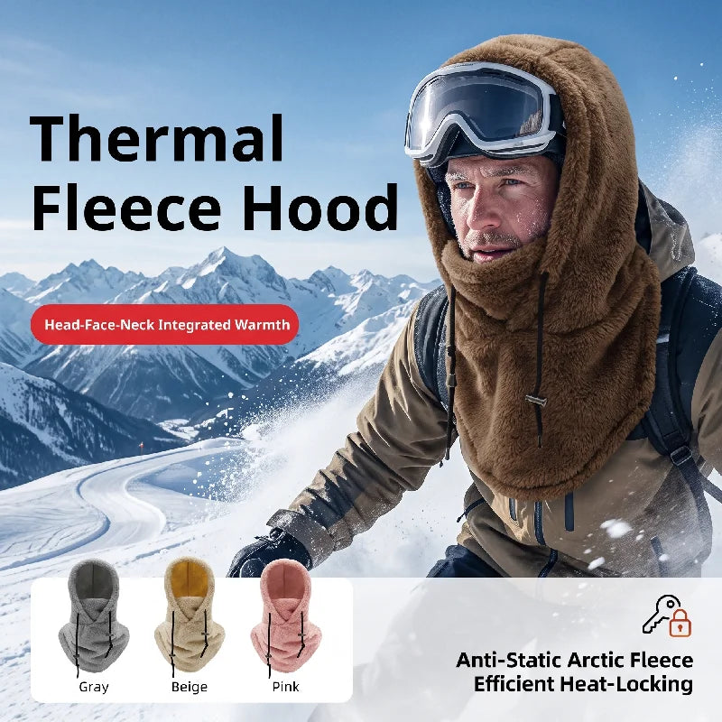 Windproof Sherpa Fleece Balaclava – Adjustable Winter Ski Mask