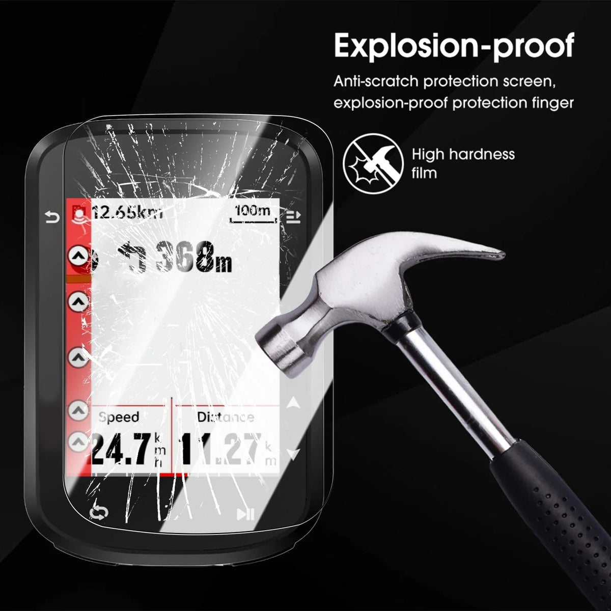 iGPSPORT BSC200/300/100 9H Tempered Glass Screen Protector