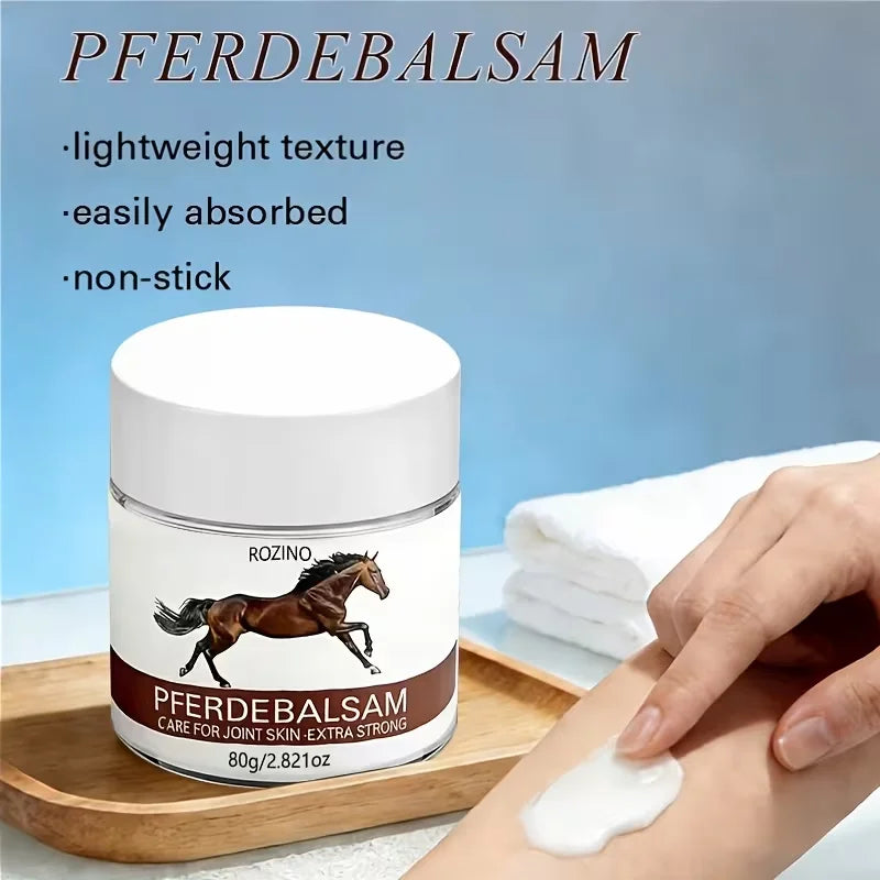 ROZINO Horse Oil Body Cream 80g – Ginger, Chamomile & Hyaluronic Acid