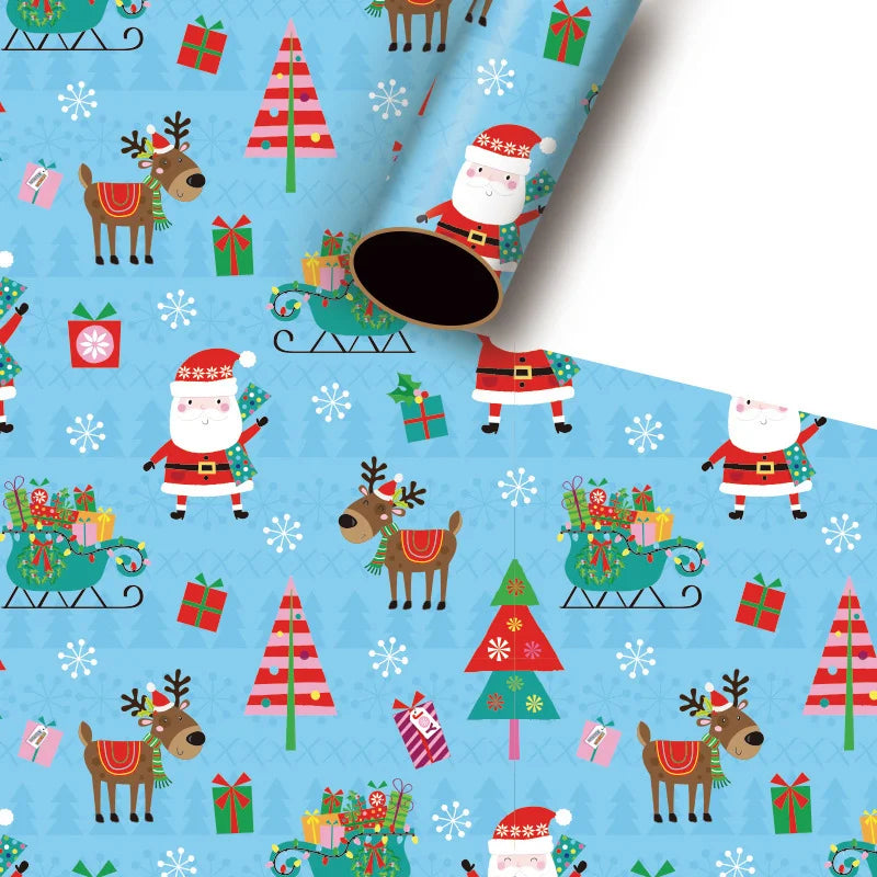 Christmas Gift Wrapping Paper 50x70cm – Festive Holiday Wrap