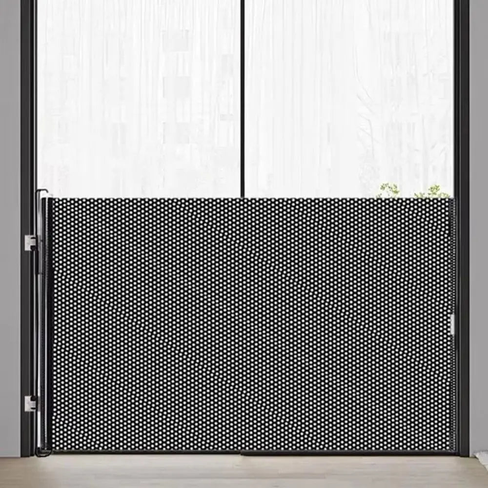 Retractable Folding Pet Safety Gate with Universal Hooks