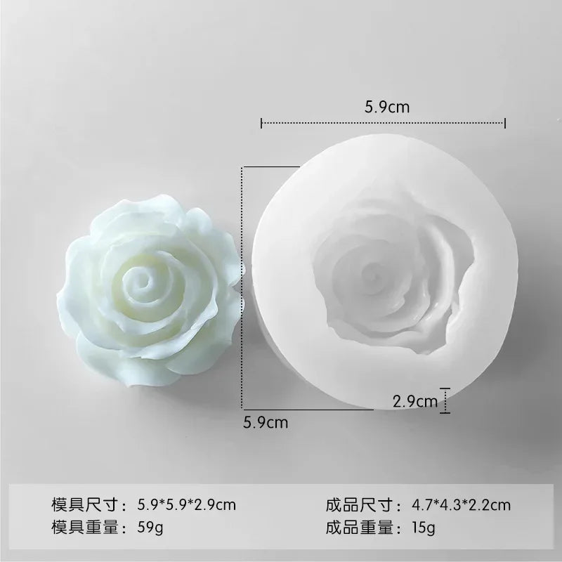3D Flower Silicone Mold – Candle, Soap, Resin & Cake DIY