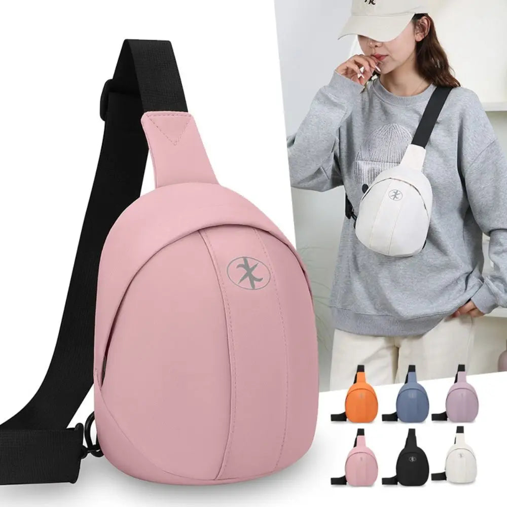 Nylon Crossbody Chest Bag – Water-Resistant Unisex Shoulder Bag