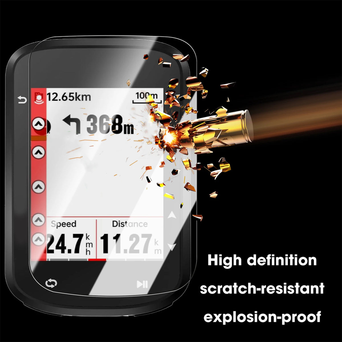 iGPSPORT BSC200/300/100 9H Tempered Glass Screen Protector