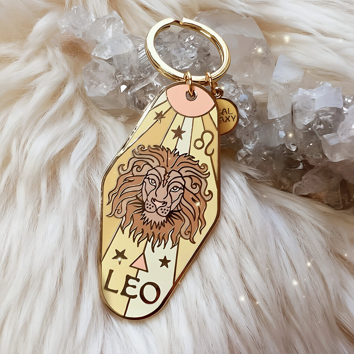 Zodiac Constellation Enamel Metal Keychain | Horoscope Gift