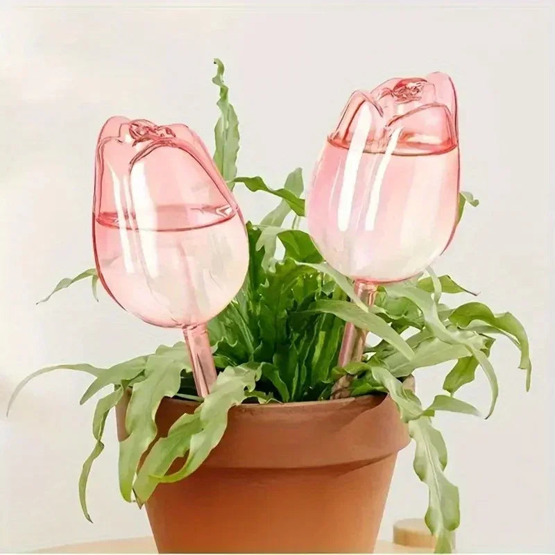 Pink Tulip Self-Watering Bulbs – Auto Plant Waterer 1/2/4 Pack