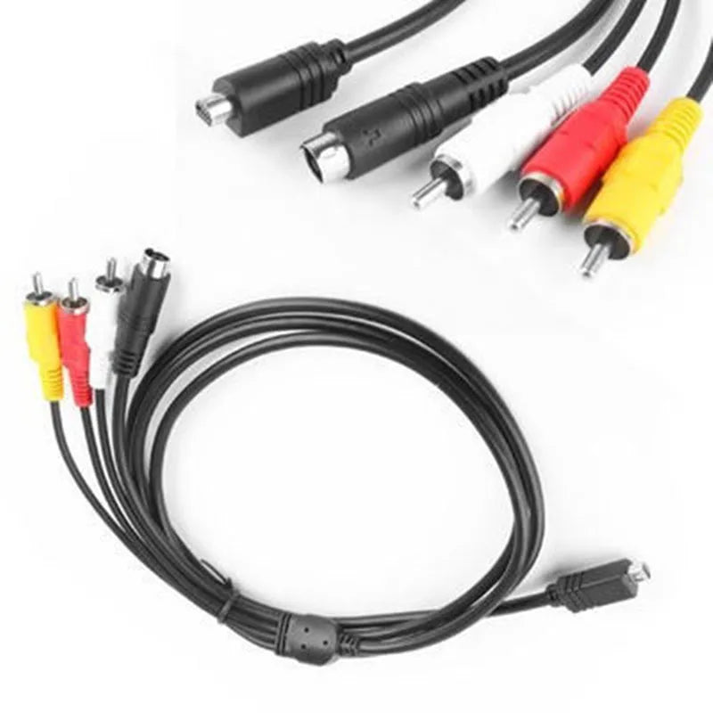 Sony VMC-15FS AV RCA Cable 10-Pin S-Video for DCR Handycam