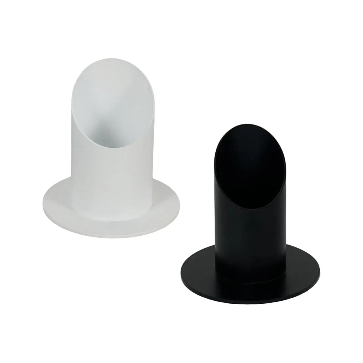 Kesoto Iron Taper Candle Holder 4cm | White Metal Candlestick