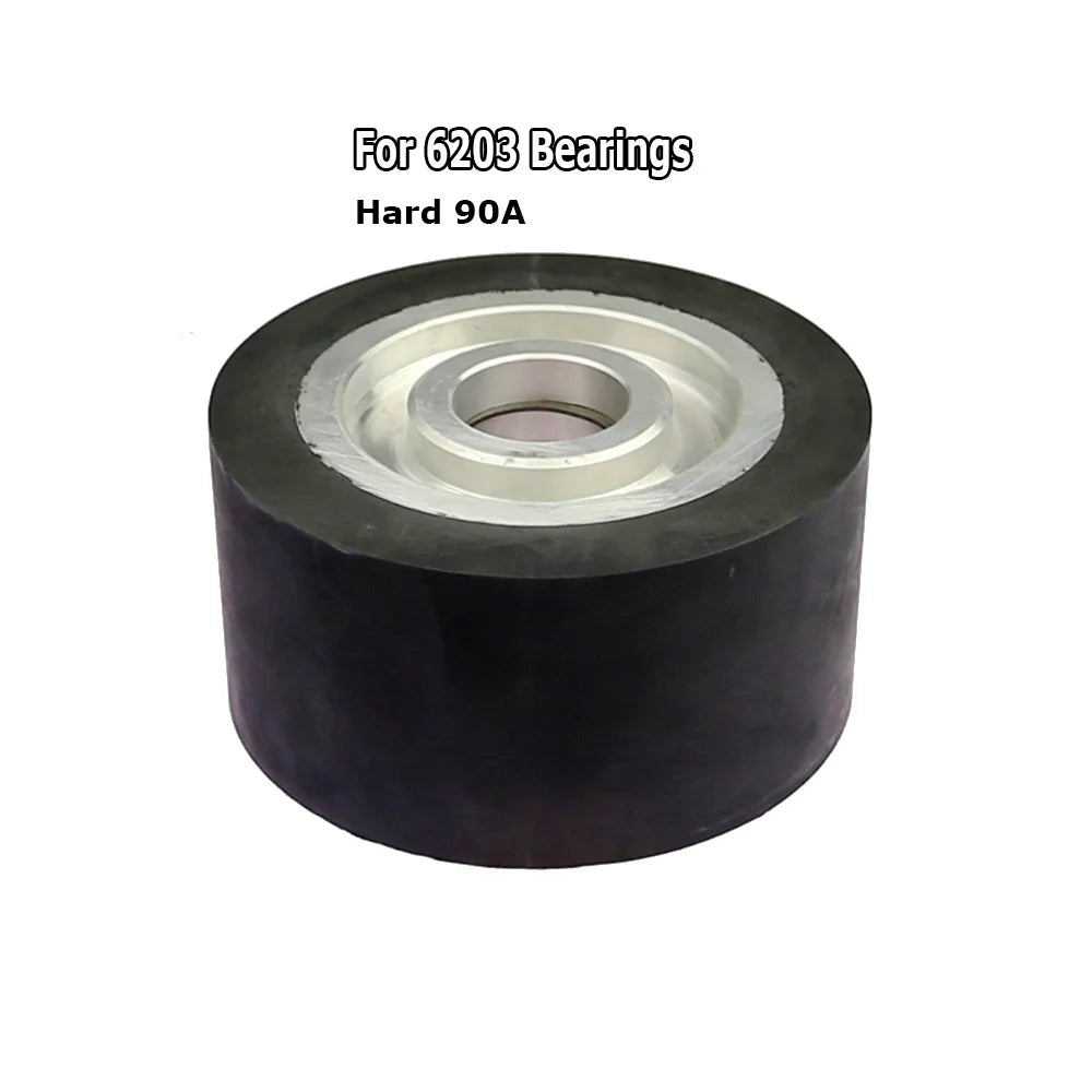 150×75mm Rubber Contact Wheel for Belt Grinder – 6203 Bearing