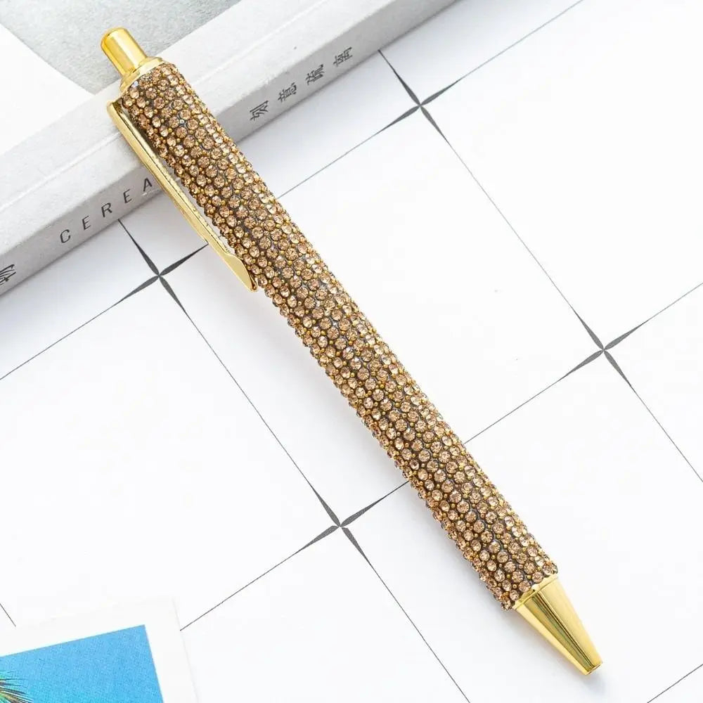 Rhinestone Crystal Ballpoint Pen – Sparkly Retractable Gift Pen