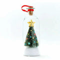 Recordable Christmas Tree Message Bottle – Snowy Scene Ornament
