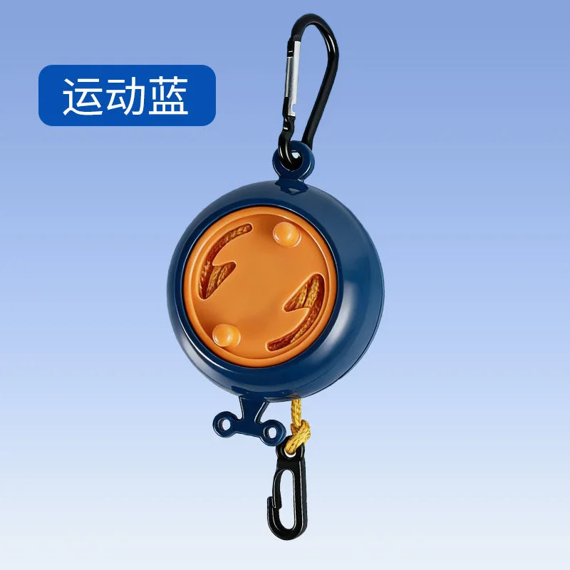 Retractable Clothesline with Dual Carabiner Hooks | 1–9m Travel