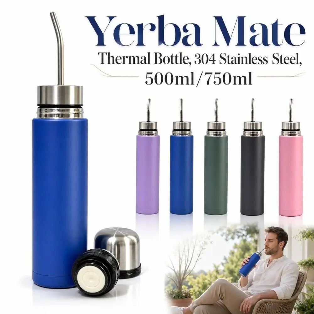 Yerba Mate Thermal Bottle 500ml/750ml | 304 Stainless Steel