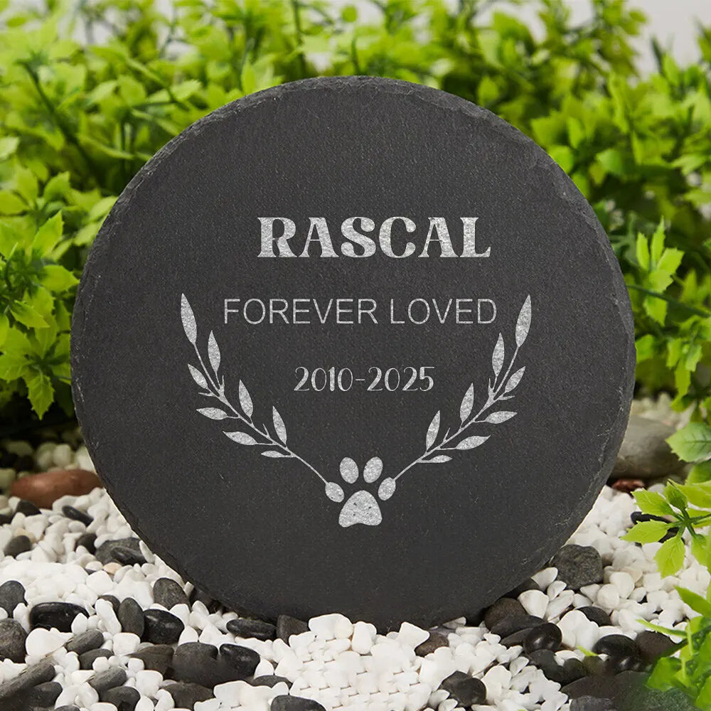 Personalized Dog Memorial Garden Stone – Custom Pet Marker