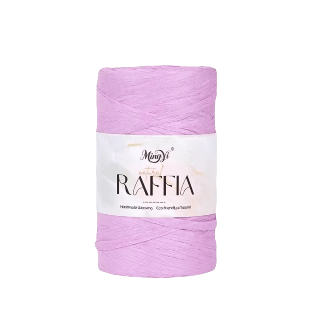 Multi-Color Raffia Yarn – 100% Bamboo Fiber Knitting Cord 100g
