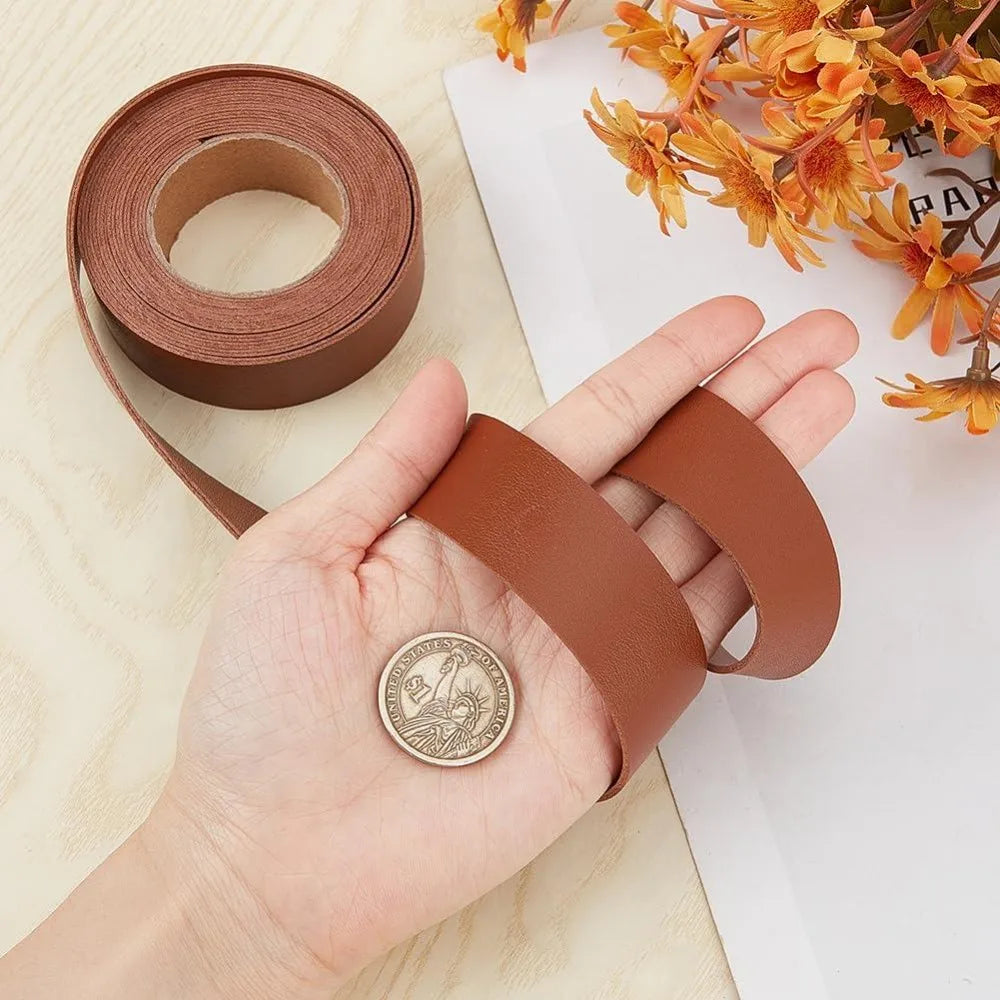 Black Lychee Imitation Leather Strap 25mm x 2m | DIY Crafts
