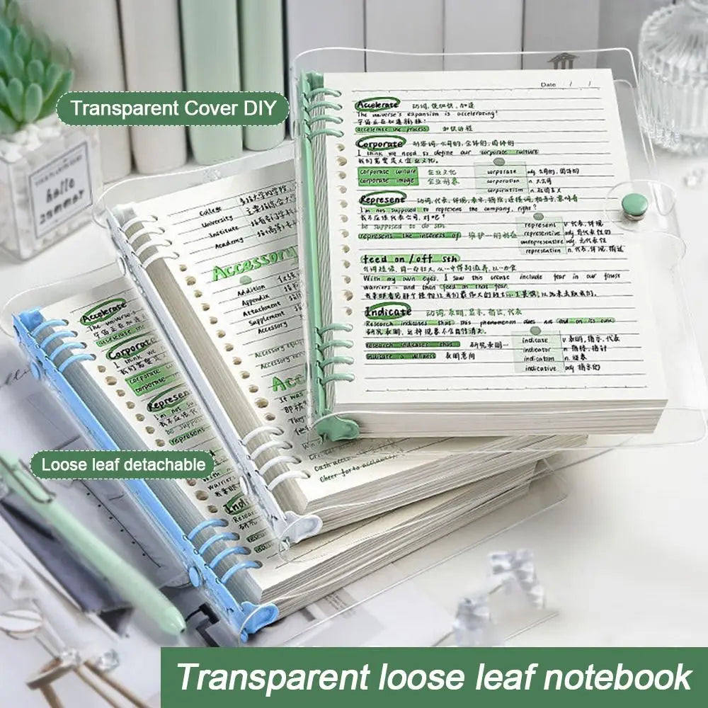 A5 Loose-Leaf Binder Notebook – Daily & Weekly Planner