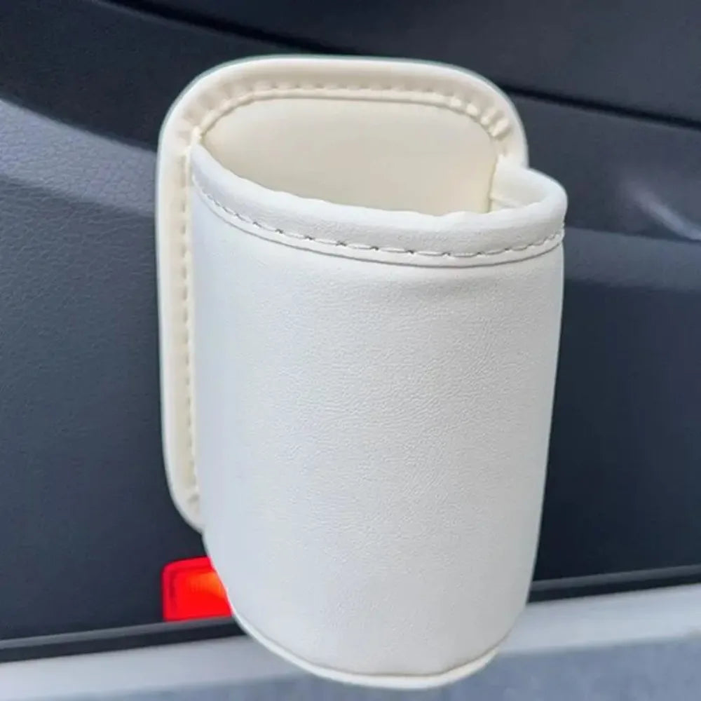 PU Leather Car Door Cup Holder – Rear Seat Drink Storage Rack