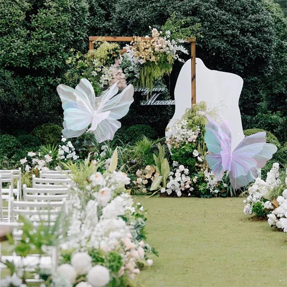 50cm Large Hanging Artificial Butterfly Decoration – Silk