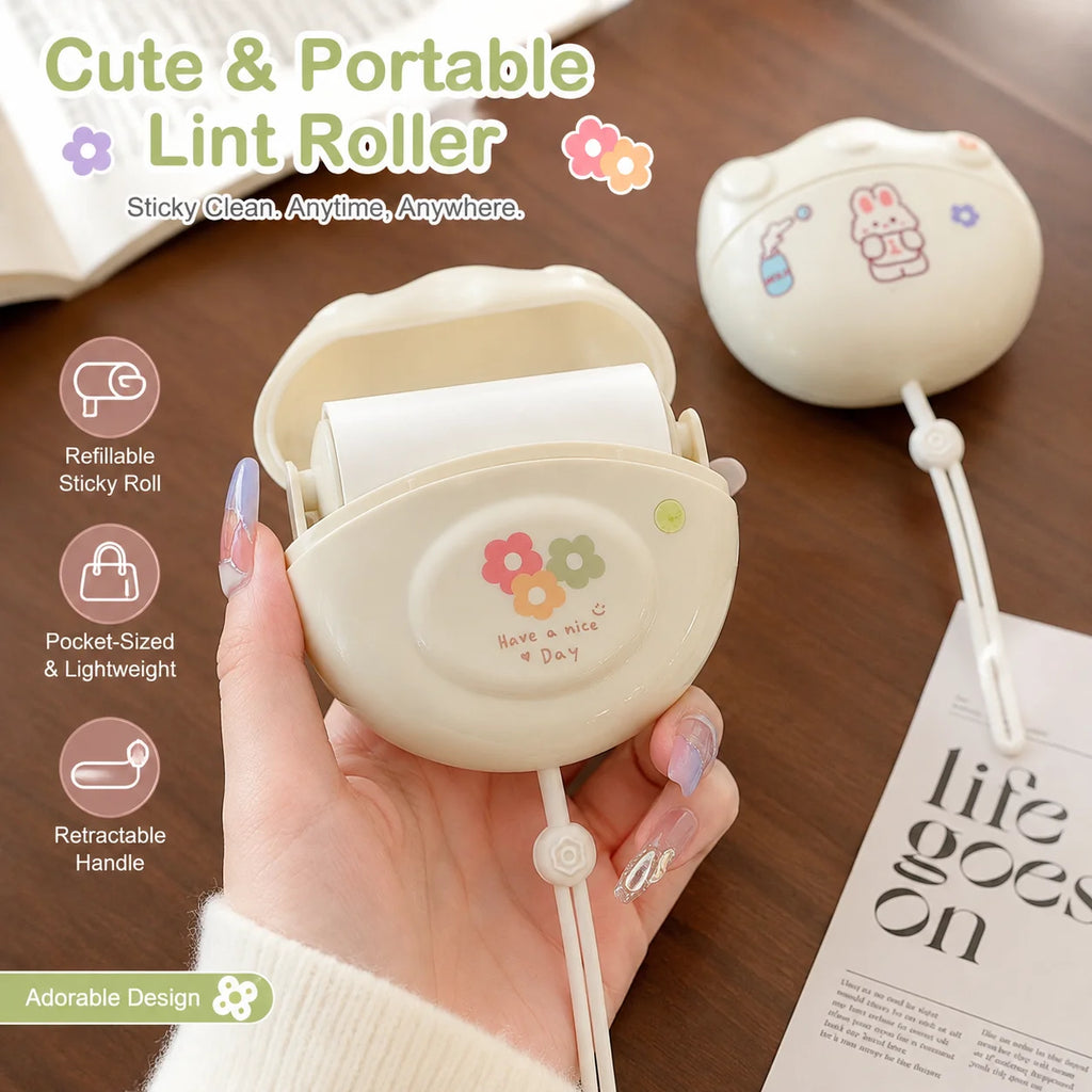 Portable Mini Lint Roller – Retractable, Refillable & Travel