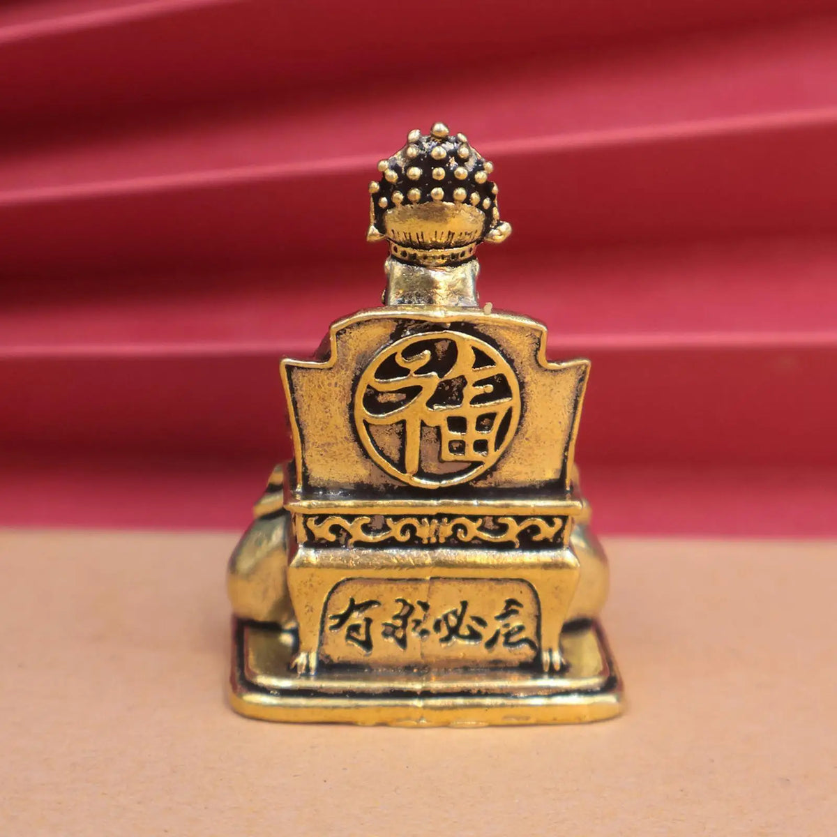 Brass Cai Shen God of Wealth Figurine | Fortune Statue