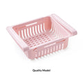 Retractable Refrigerator Storage Box & Egg Organizer Rack