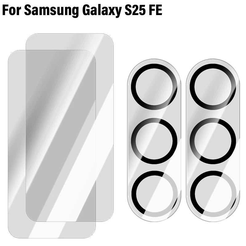 6-in-1 Samsung Galaxy S25 FE Tempered Glass Screen & Lens Guard