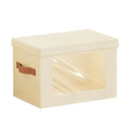Foldable Fabric Storage Box with Window & Handle – Stackable