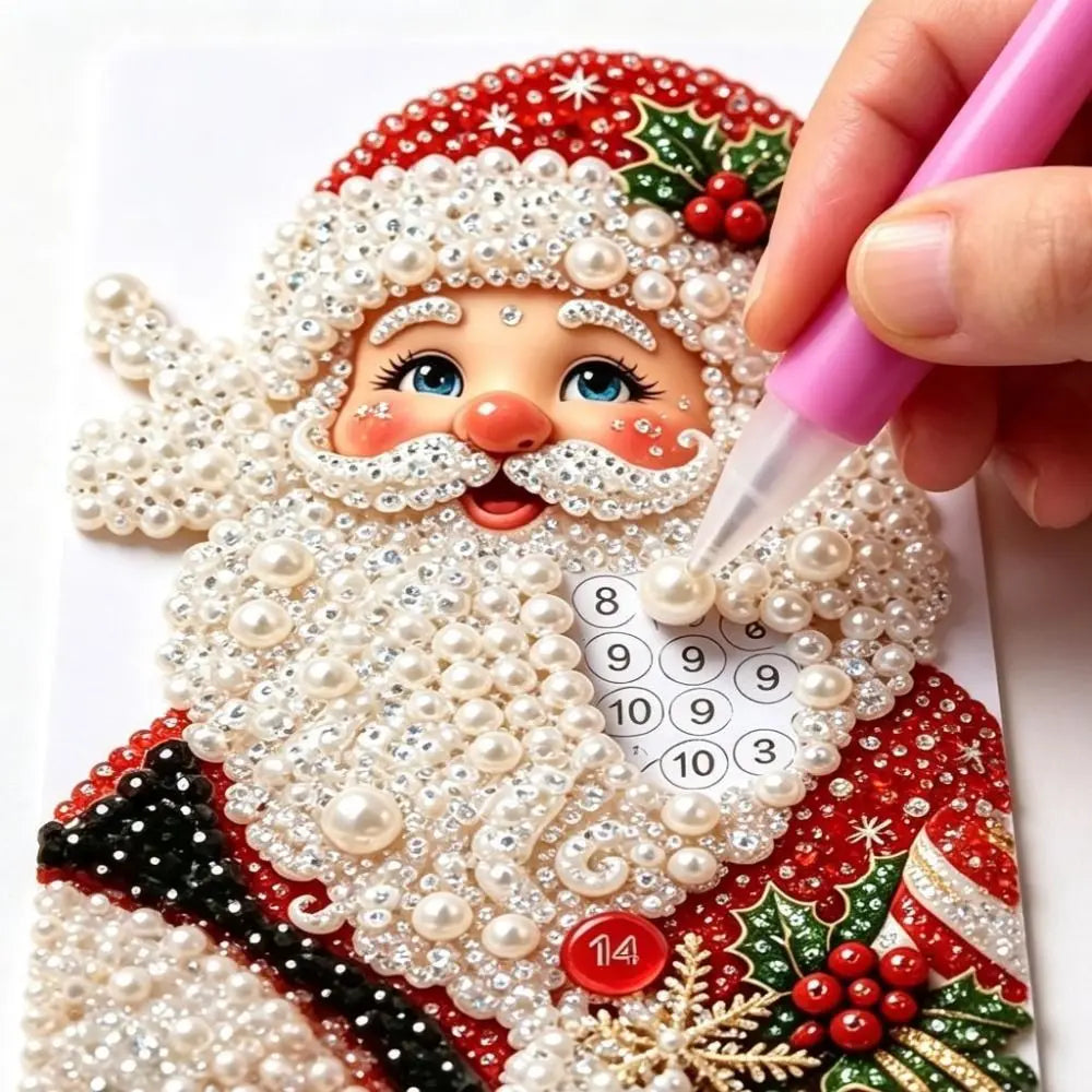 3D Wooden House DIY Pearl Bead Art Kit – Holiday Home Decor