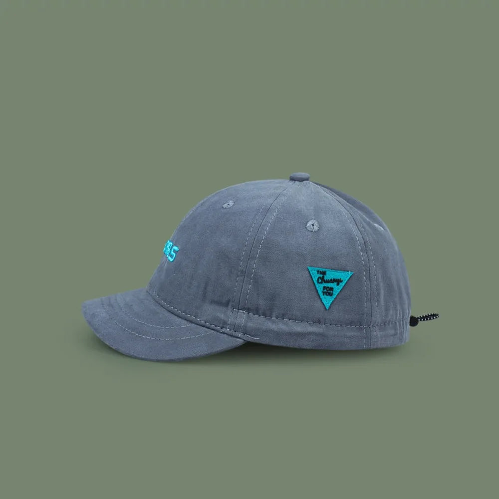 Unisex Short Brim Baseball Cap – UV Protection Adjustable Hat