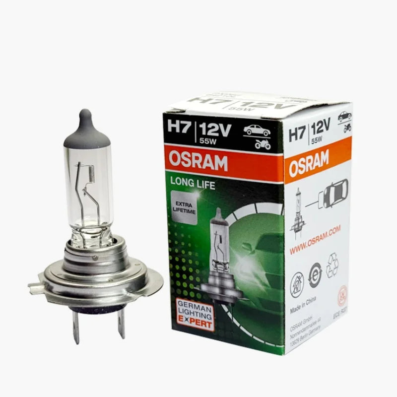 OSRAM H7 Halogen Headlight Bulb 64210L 12V 55W 3200K – 2-Pack