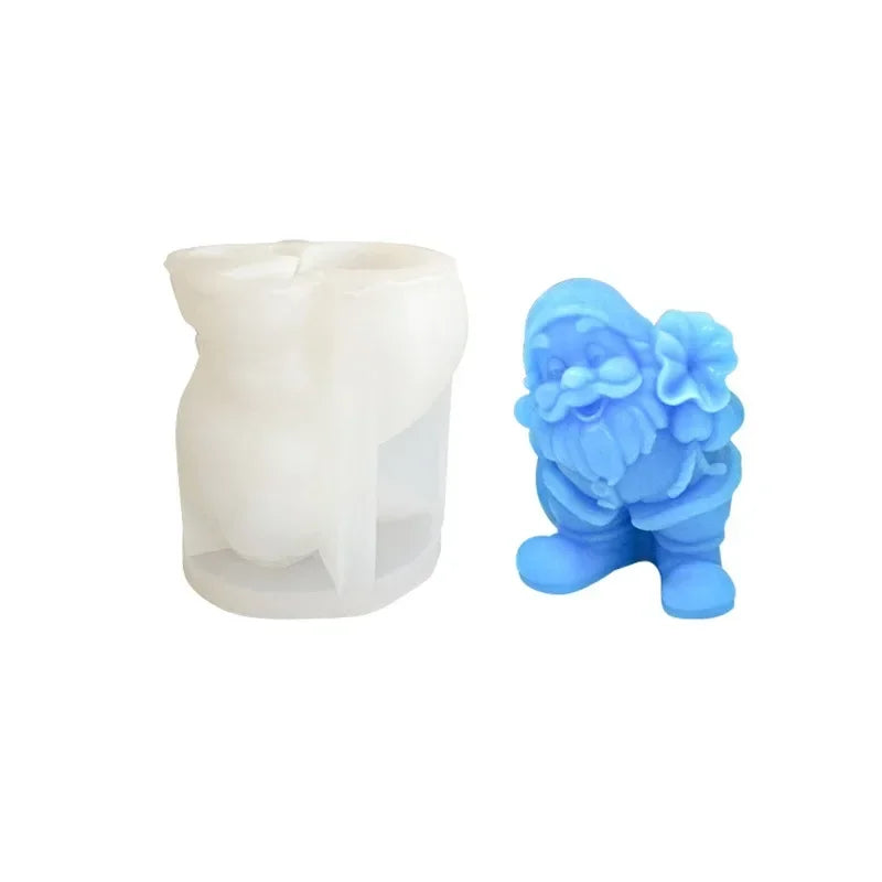 Santa Claus Silicone Mold – Candle, Resin & Clay Christmas Craft