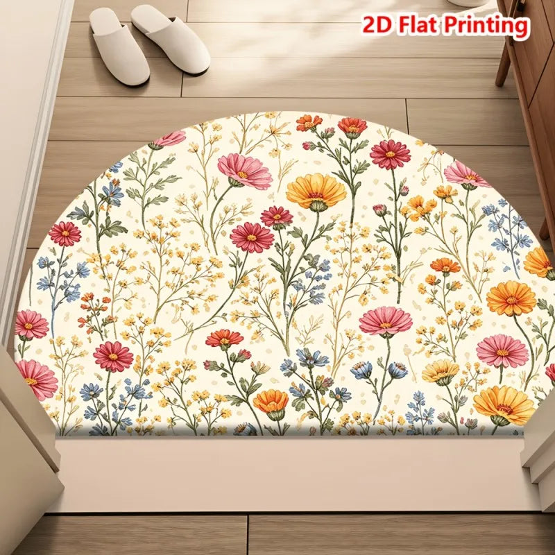 Van Gogh Half Round Doormat | Anti-Slip Entry Rug