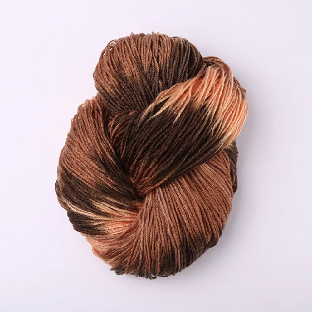 Segment Dyed Acrylic Yarn – Soft Mixed Color Knit & Crochet