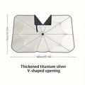 Foldable Car Windshield Sunshade 140×79cm | UV Heat Shield