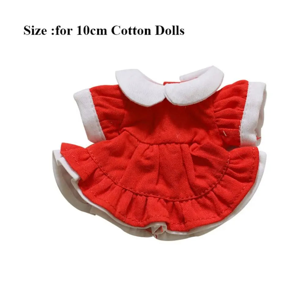 10cm Cotton Doll Princess Maid Dress – Multicolor BJD Outfit