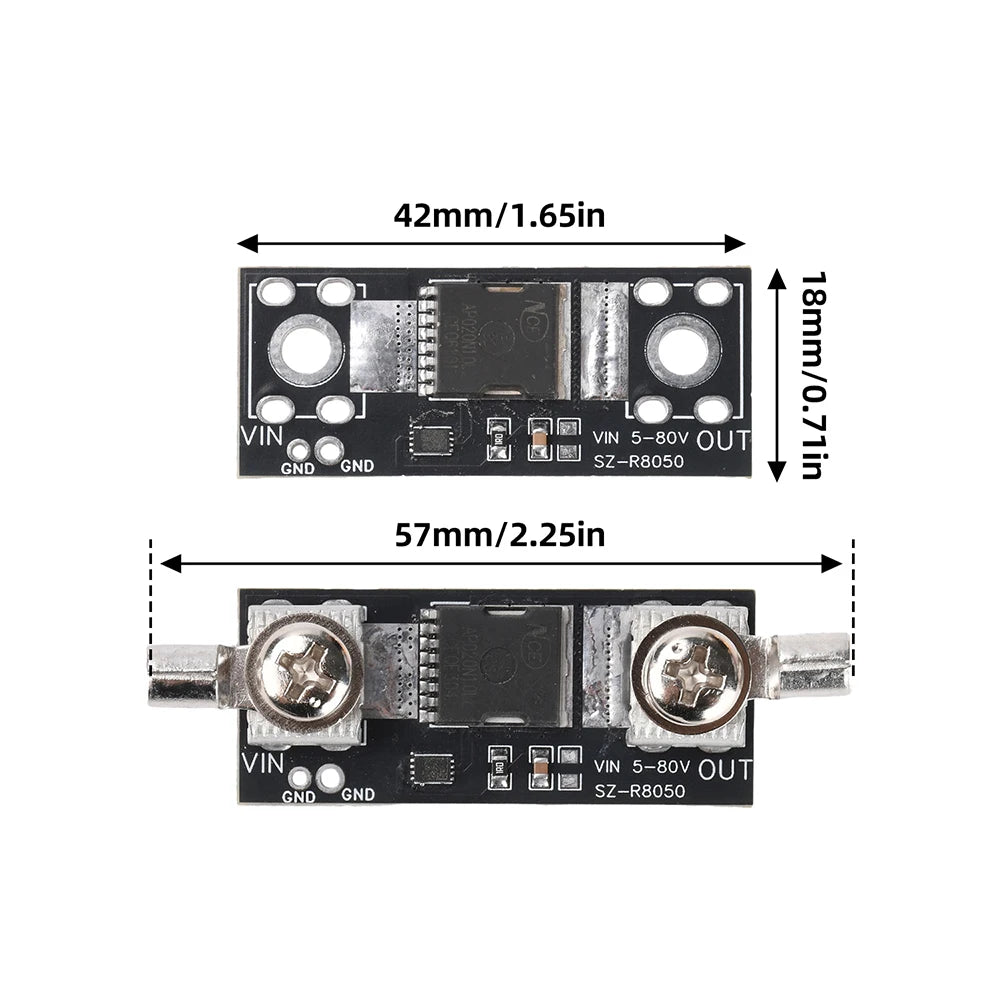 80V 50A Ideal Diode Module – Backflow & Reverse Current Protection