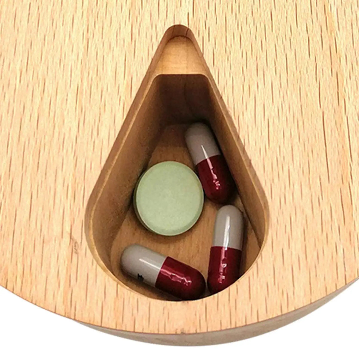 Solid Wood 7-Day Pill Organizer & Multipurpose Storage Box
