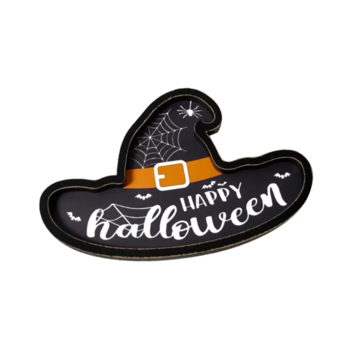Halloween Witch Hat Wooden Serving Tray | Rustic Party Platter