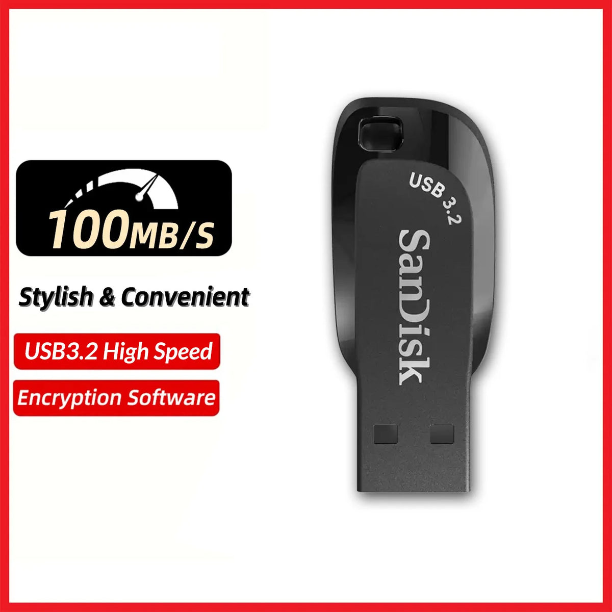 SanDisk CZ410 USB 3.2 Flash Drive 32GB–256GB | Mini Pen Drive