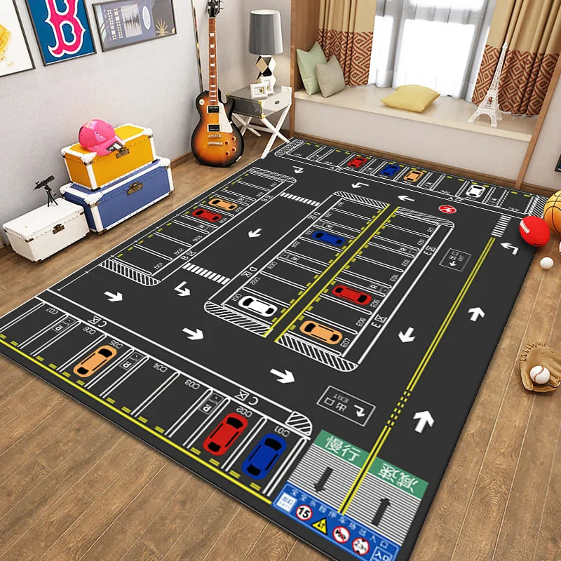 Kids City Road Map Play Mat – Car & Traffic Carpet