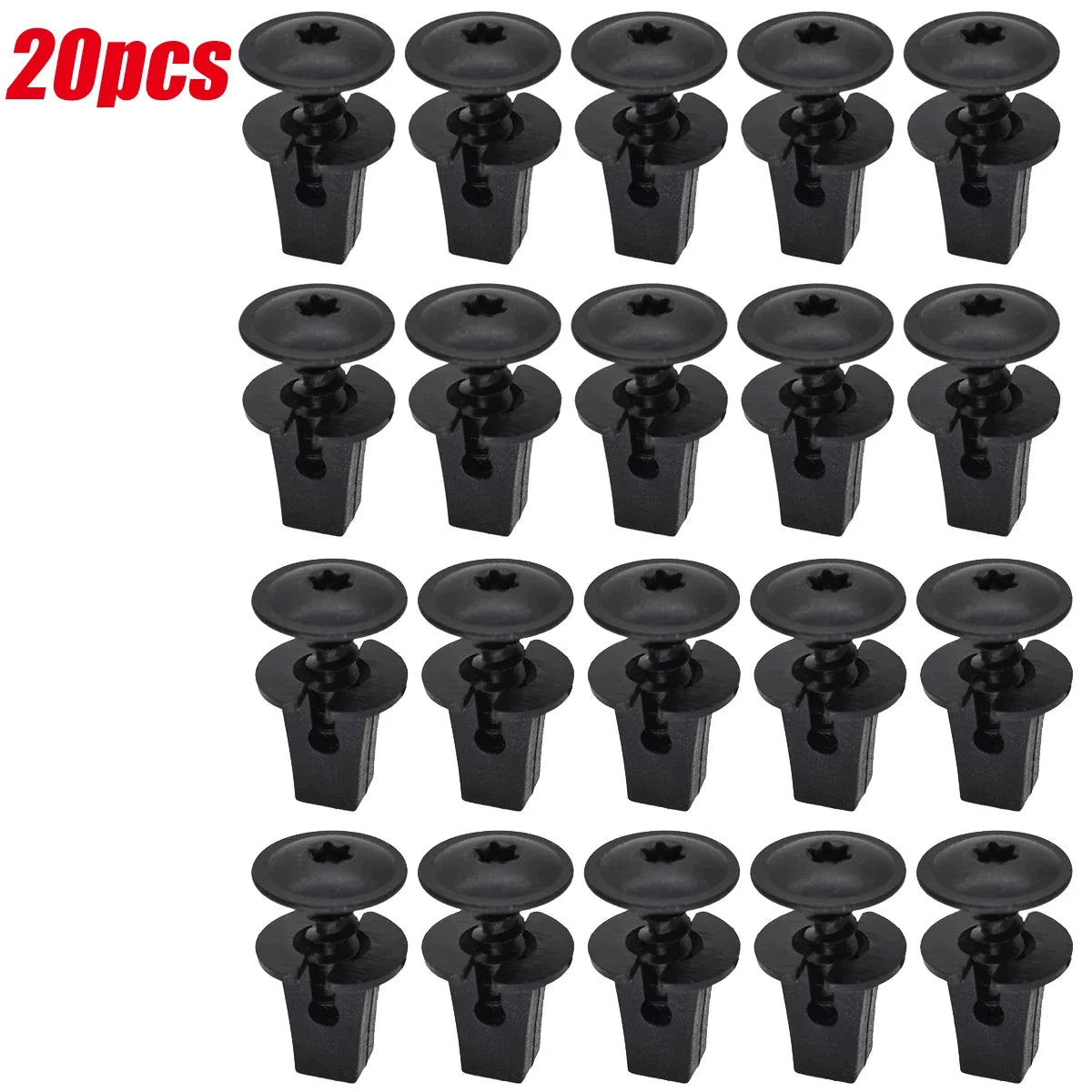 Self-Tapping Torx Screw Clips – Car Fender Fasteners 10/20 Pair