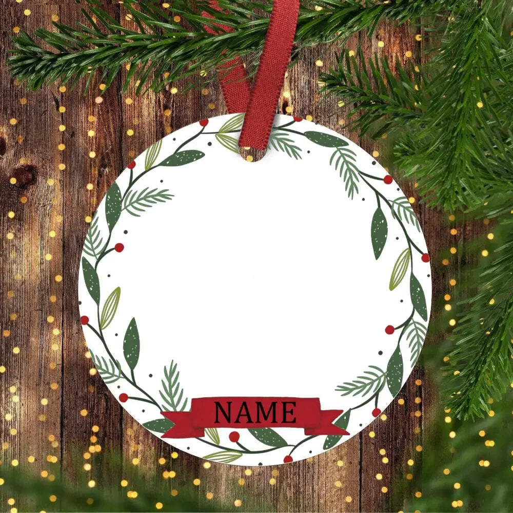 Personalized Baby's 1st Christmas Ceramic Photo Ornament